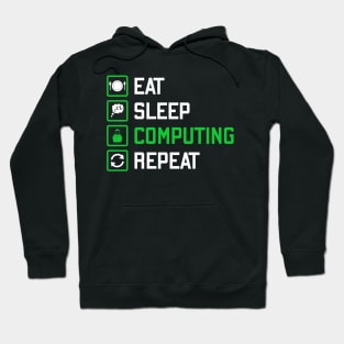 Eat sleep computing repeat Hoodie